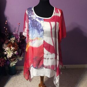 Paris size small top sheer covering. Small